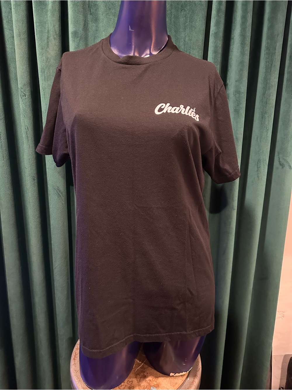 Charlie's Black Logo Tee